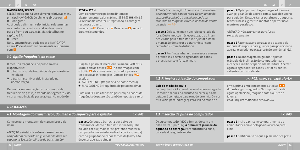 VDO WL X2 DW User Manual | Page 63 / 336