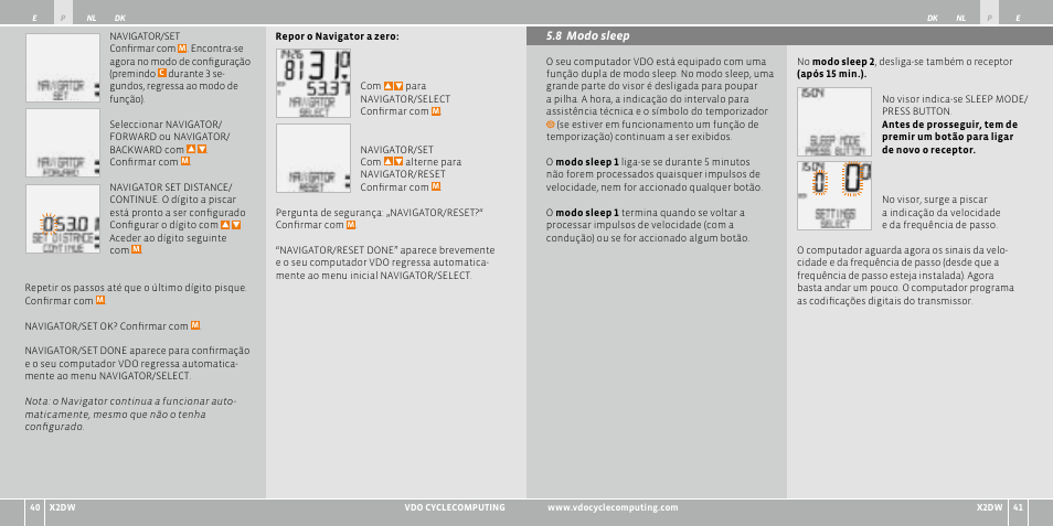 VDO WL X2 DW User Manual | Page 68 / 336