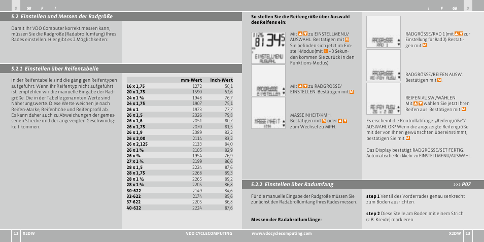 VDO WL X2 DW User Manual | Page 7 / 336