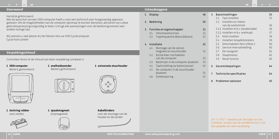 VDO WL X2 DW User Manual | Page 71 / 336