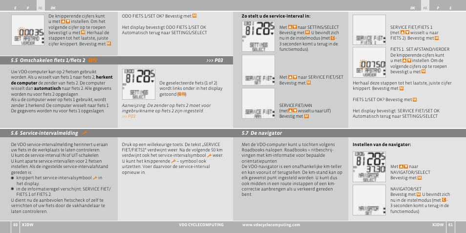 VDO WL X2 DW User Manual | Page 78 / 336
