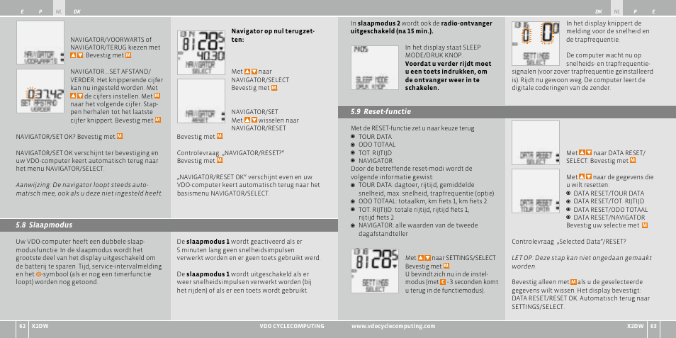 VDO WL X2 DW User Manual | Page 79 / 336