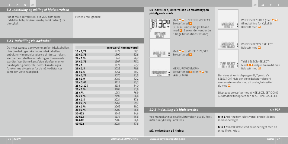 VDO WL X2 DW User Manual | Page 86 / 336