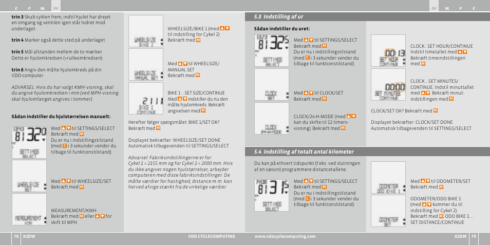 VDO WL X2 DW User Manual | Page 87 / 336