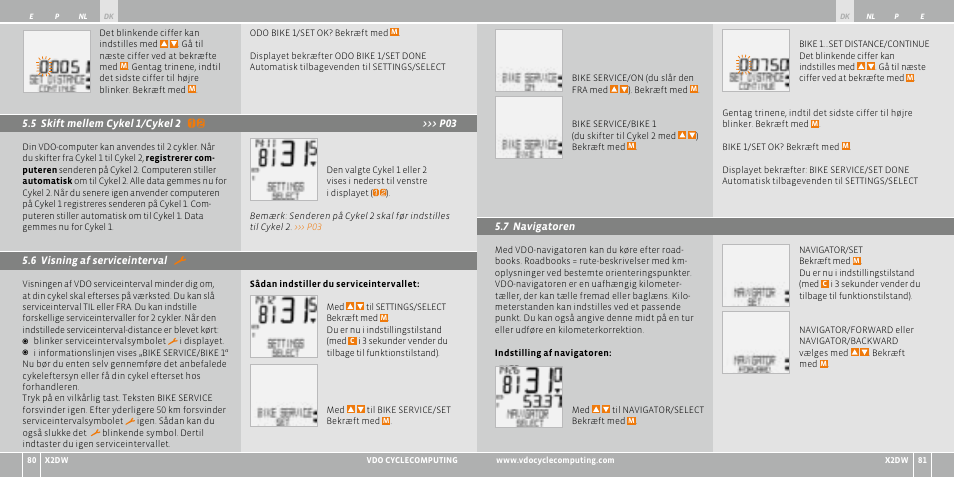 VDO WL X2 DW User Manual | Page 88 / 336