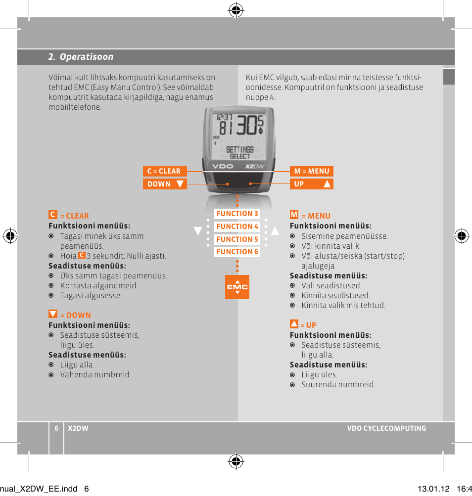 VDO WL X2 DW User Manual | Page 98 / 336
