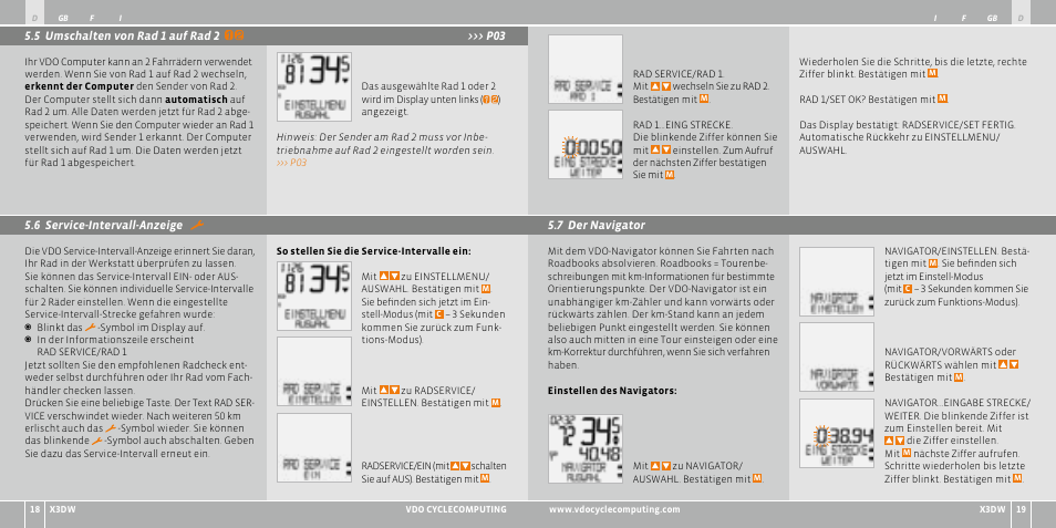 VDO WL X3 DW User Manual | Page 10 / 364