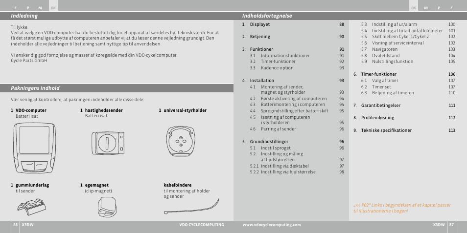 VDO WL X3 DW User Manual | Page 103 / 364