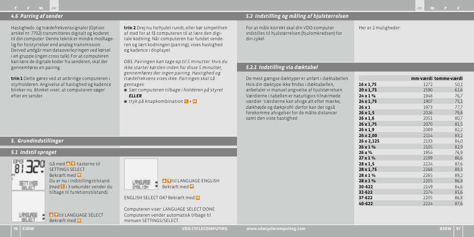 VDO WL X3 DW User Manual | Page 108 / 364