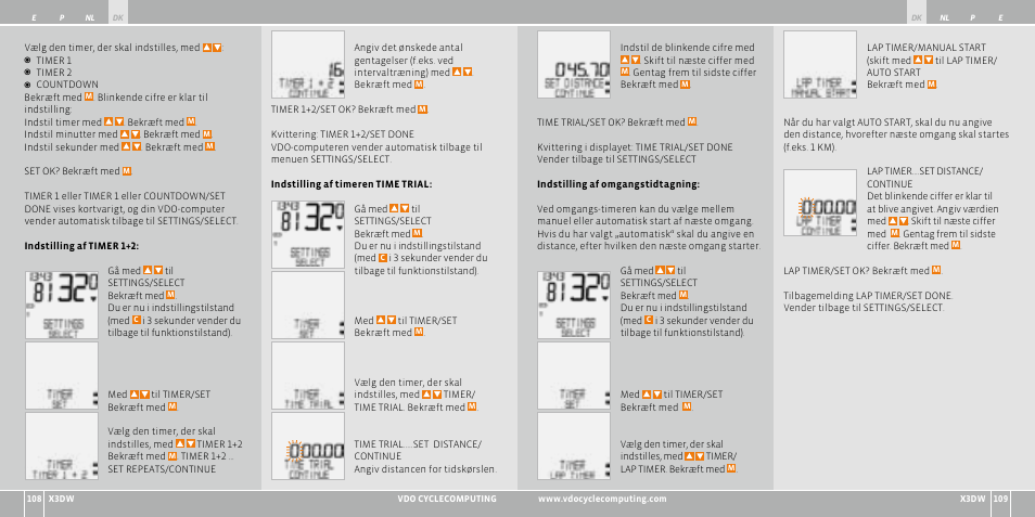 VDO WL X3 DW User Manual | Page 114 / 364