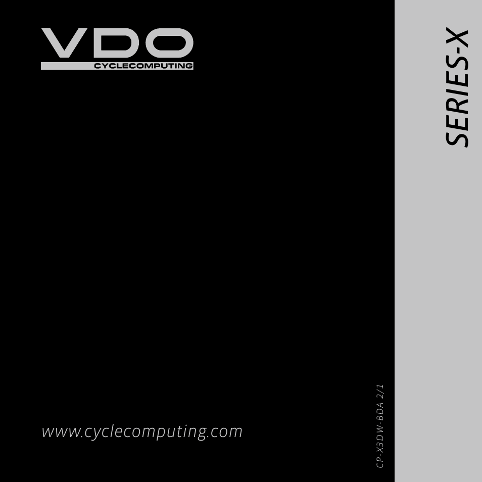 Se r ie s- x | VDO WL X3 DW User Manual | Page 118 / 364