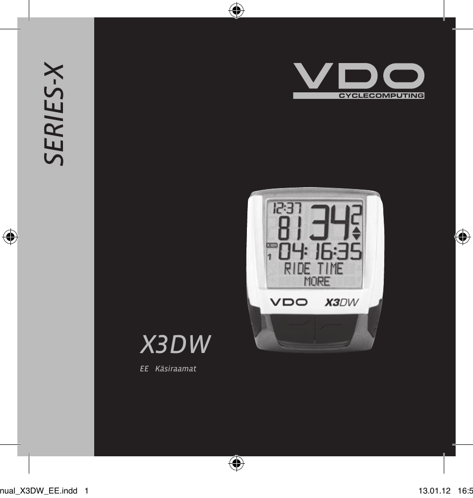 Ba_x3dw_ee, Se ri es -x, X3dw | VDO WL X3 DW User Manual | Page 119 / 364