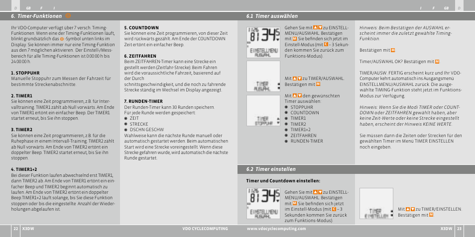 VDO WL X3 DW User Manual | Page 12 / 364
