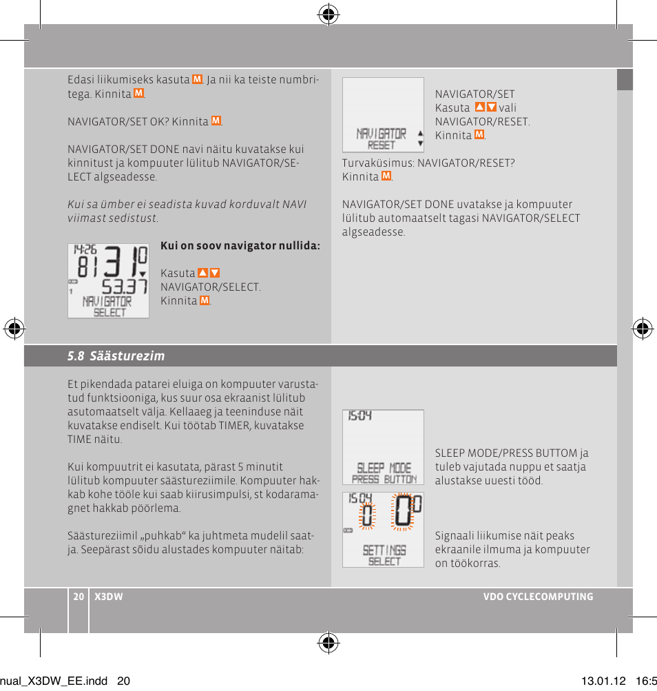 VDO WL X3 DW User Manual | Page 138 / 364