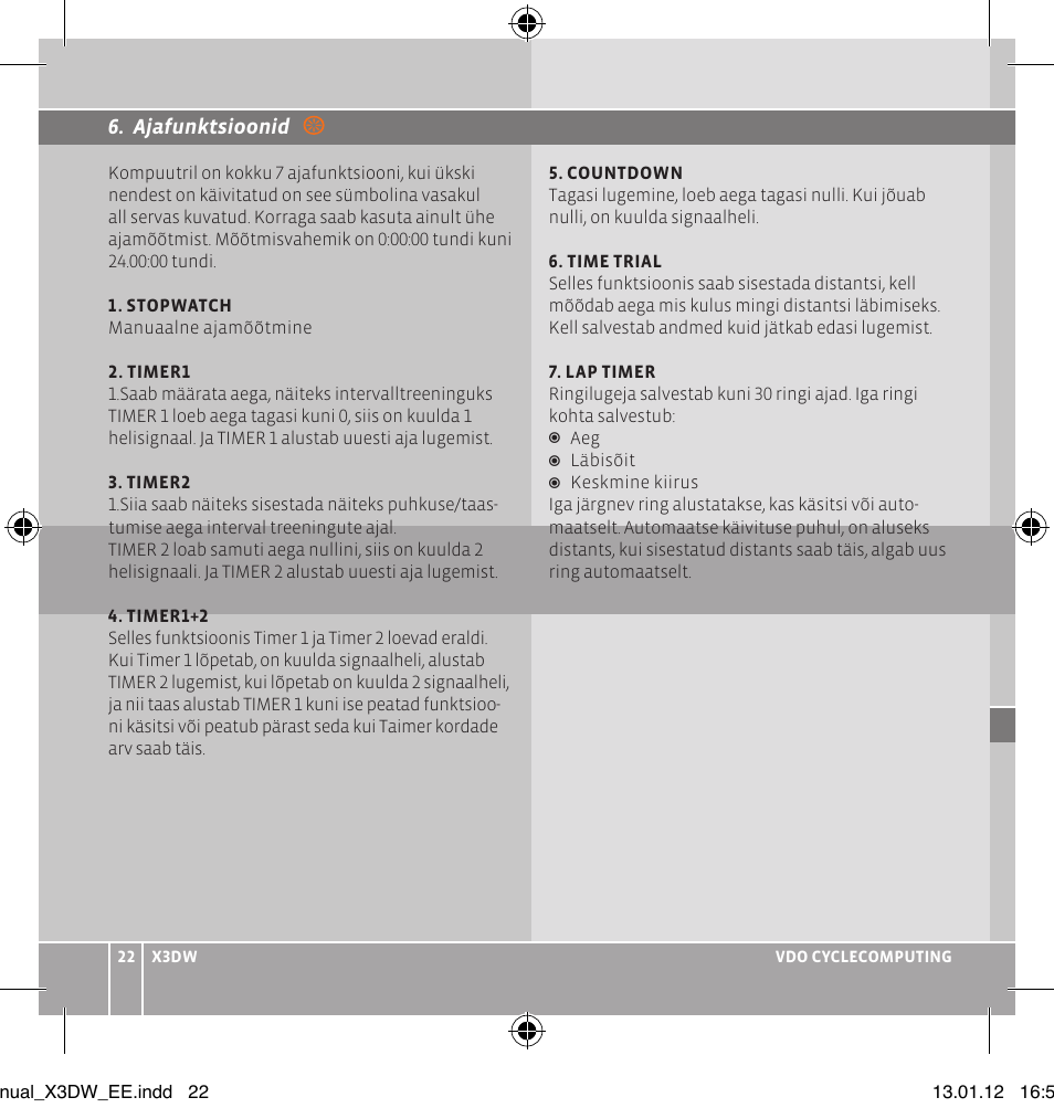 VDO WL X3 DW User Manual | Page 140 / 364