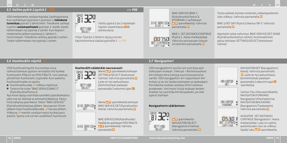 VDO WL X3 DW User Manual | Page 160 / 364