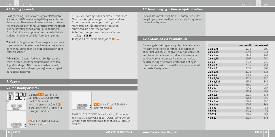 VDO WL X3 DW User Manual | Page 171 / 364