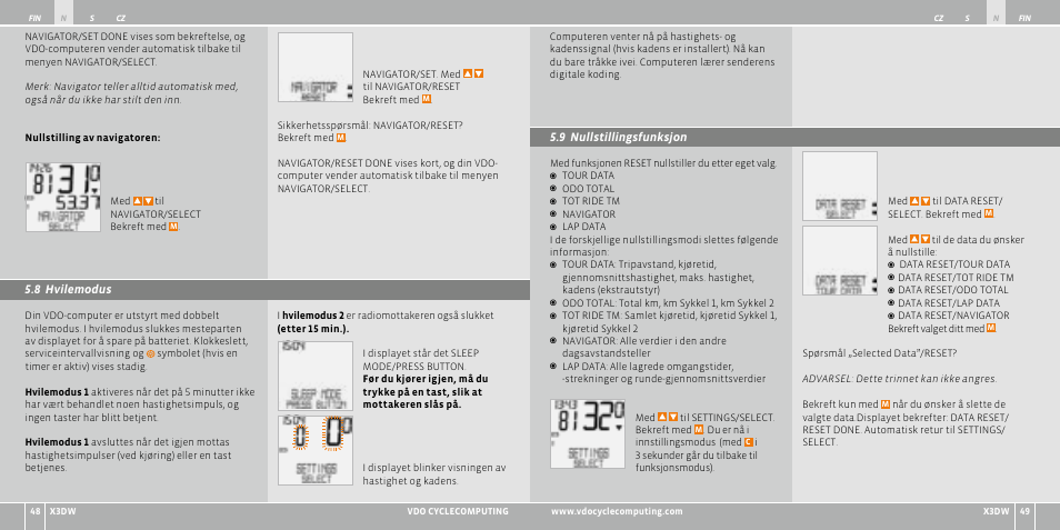 VDO WL X3 DW User Manual | Page 175 / 364