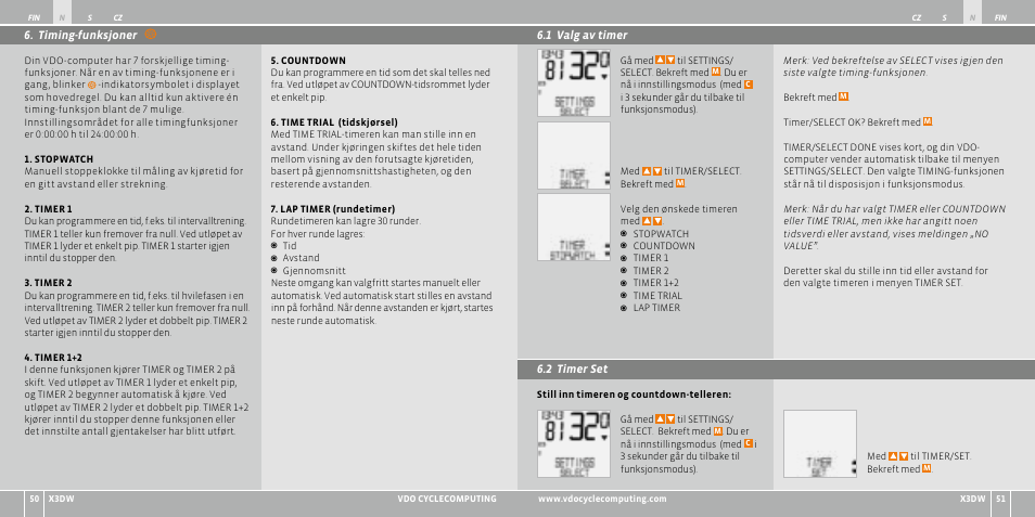 VDO WL X3 DW User Manual | Page 176 / 364