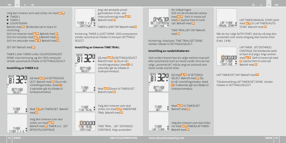 VDO WL X3 DW User Manual | Page 177 / 364