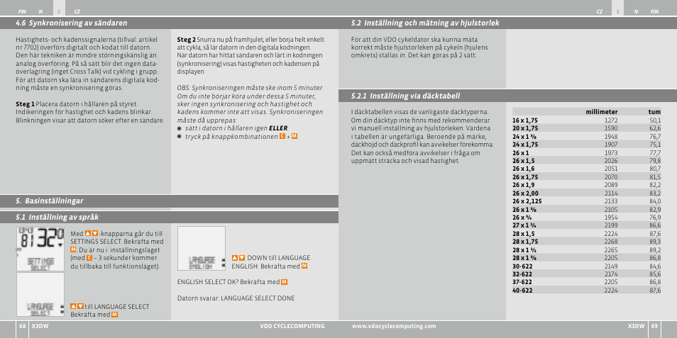 VDO WL X3 DW User Manual | Page 185 / 364