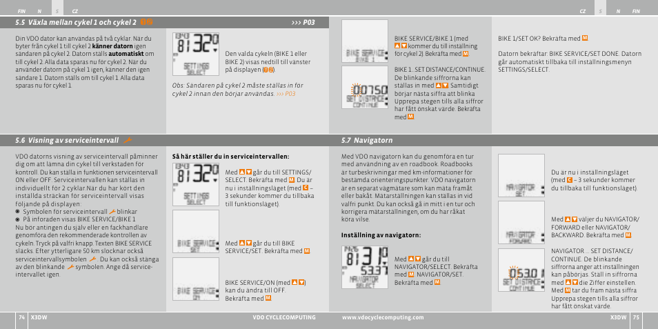 VDO WL X3 DW User Manual | Page 188 / 364