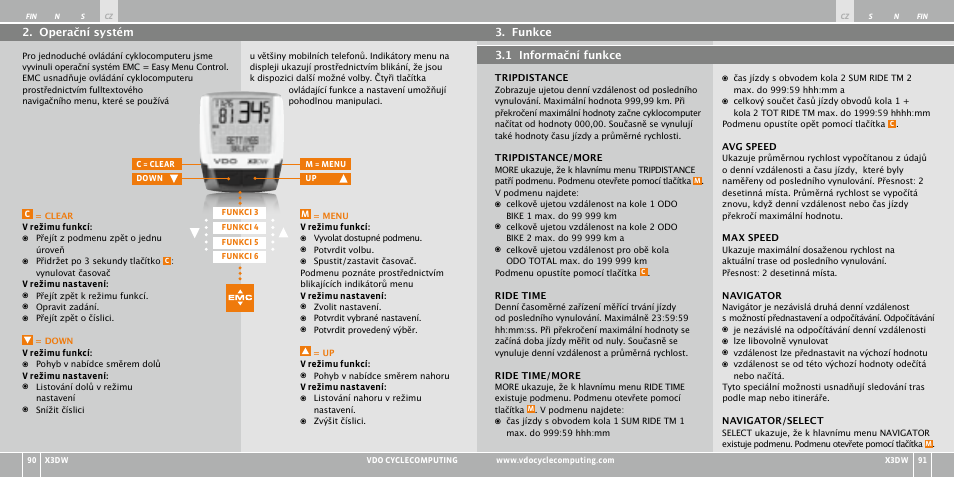 VDO WL X3 DW User Manual | Page 196 / 364