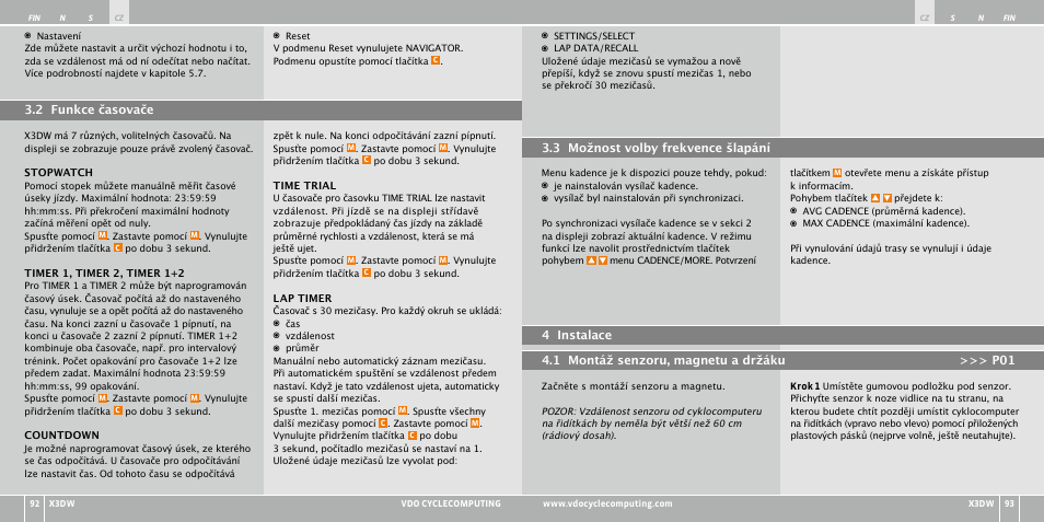 VDO WL X3 DW User Manual | Page 197 / 364