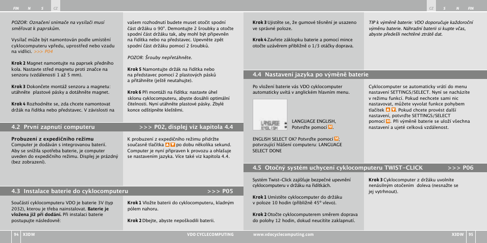 VDO WL X3 DW User Manual | Page 198 / 364