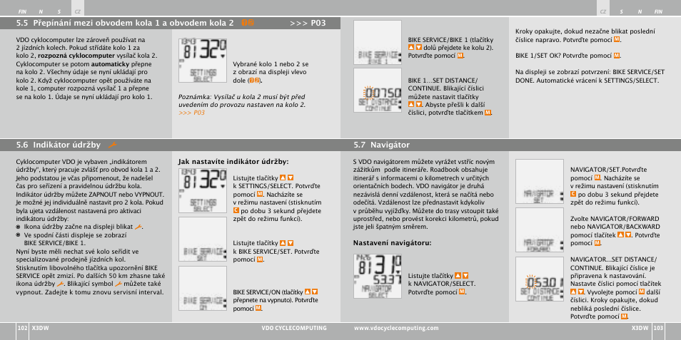 VDO WL X3 DW User Manual | Page 202 / 364