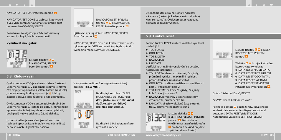 VDO WL X3 DW User Manual | Page 203 / 364