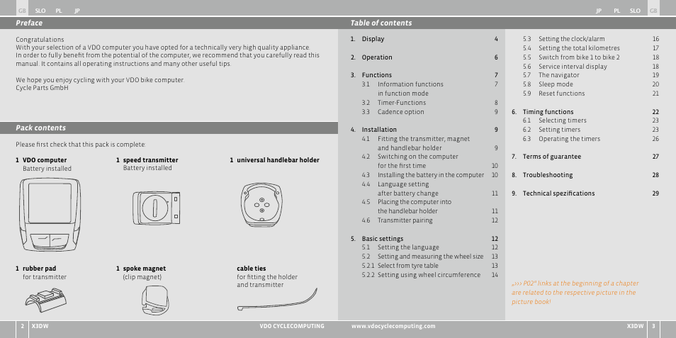 VDO WL X3 DW User Manual | Page 211 / 364