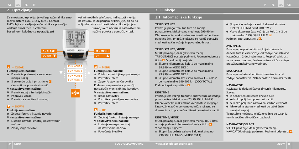 VDO WL X3 DW User Manual | Page 227 / 364