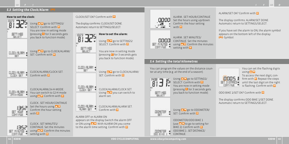VDO WL X3 DW User Manual | Page 23 / 364