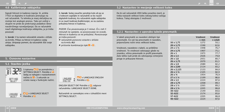 VDO WL X3 DW User Manual | Page 230 / 364