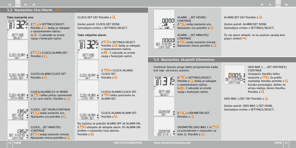 VDO WL X3 DW User Manual | Page 232 / 364