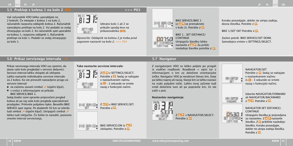 VDO WL X3 DW User Manual | Page 233 / 364