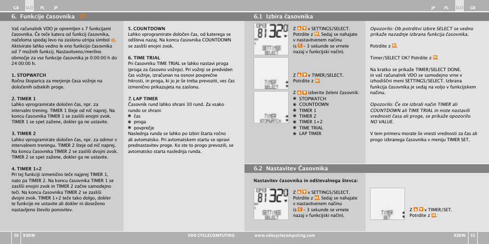 VDO WL X3 DW User Manual | Page 235 / 364
