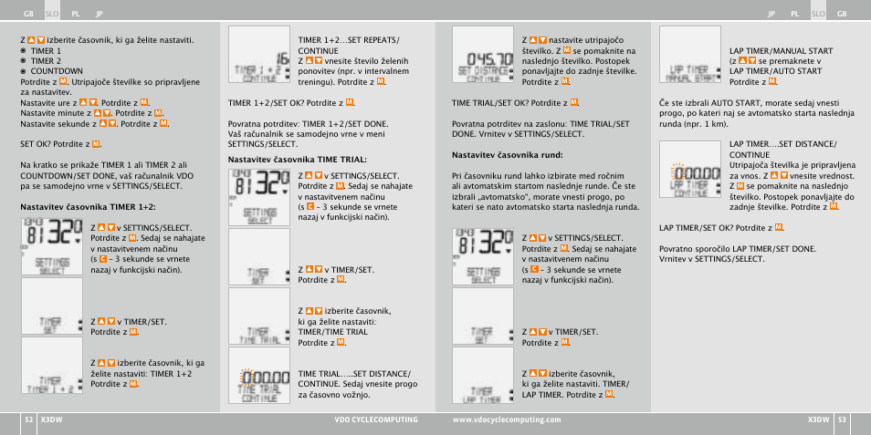 VDO WL X3 DW User Manual | Page 236 / 364