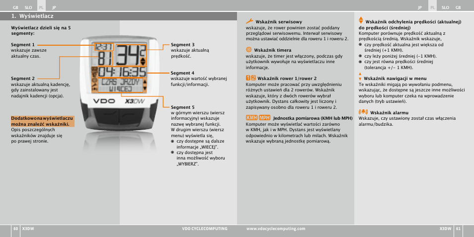 VDO WL X3 DW User Manual | Page 240 / 364