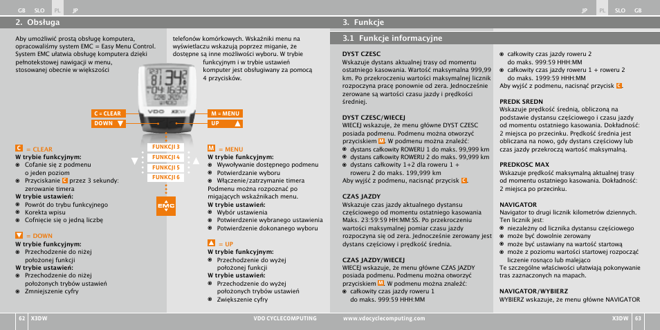 VDO WL X3 DW User Manual | Page 241 / 364