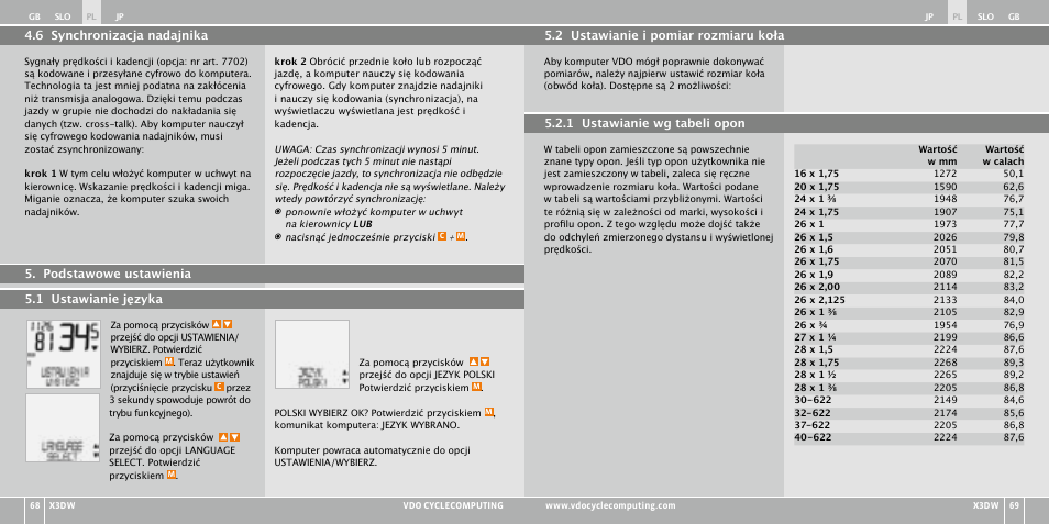 VDO WL X3 DW User Manual | Page 244 / 364