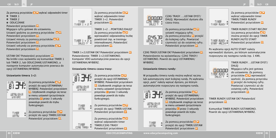 VDO WL X3 DW User Manual | Page 250 / 364