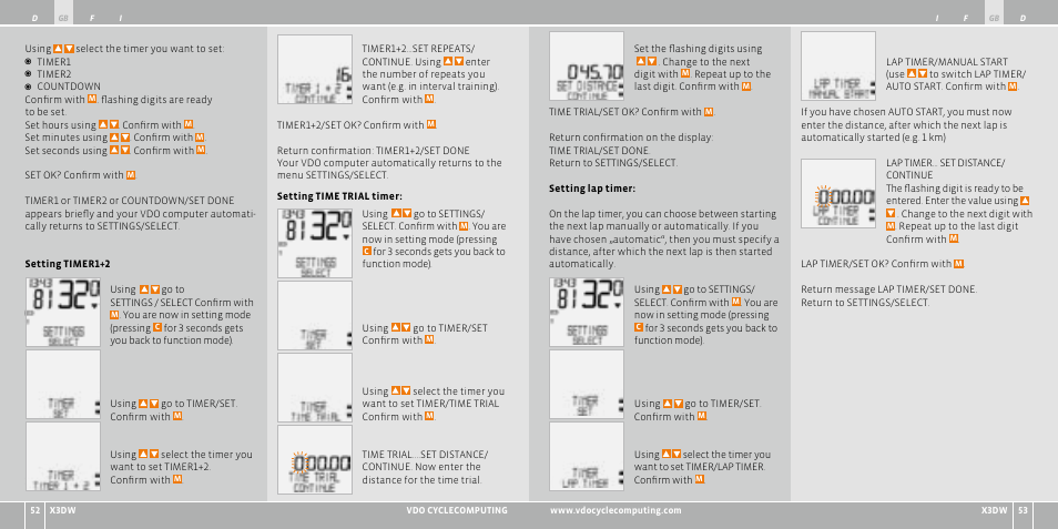 VDO WL X3 DW User Manual | Page 27 / 364