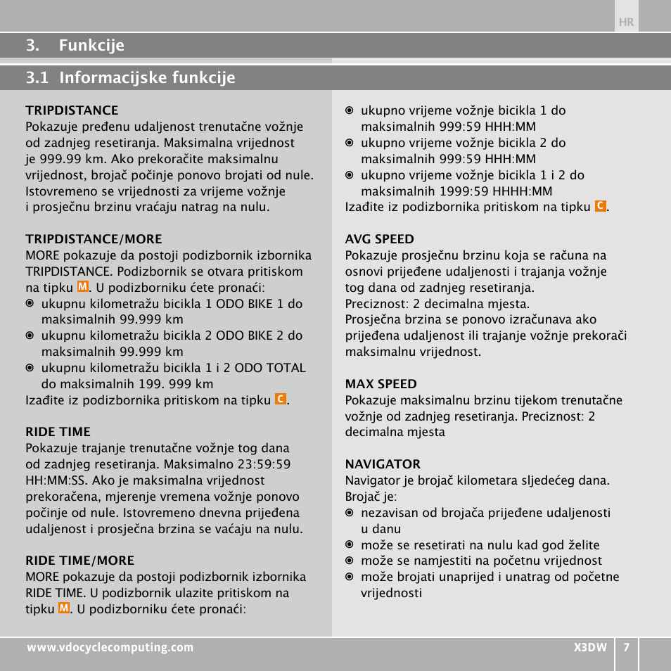 VDO WL X3 DW User Manual | Page 275 / 364