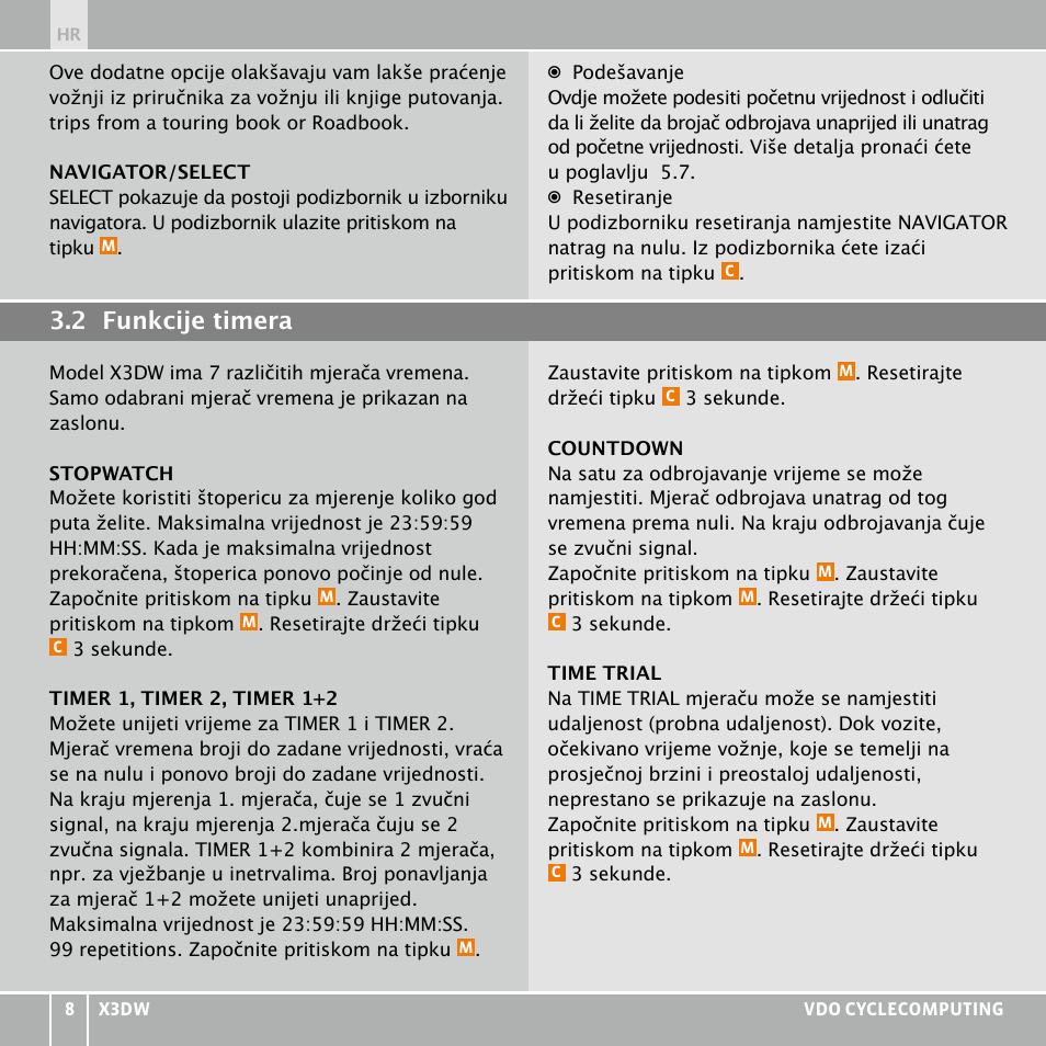 VDO WL X3 DW User Manual | Page 276 / 364