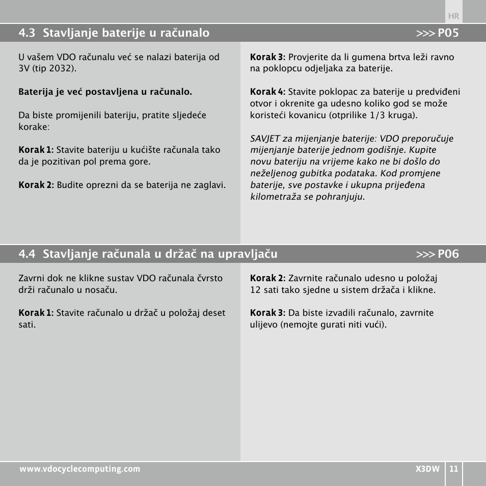 VDO WL X3 DW User Manual | Page 279 / 364