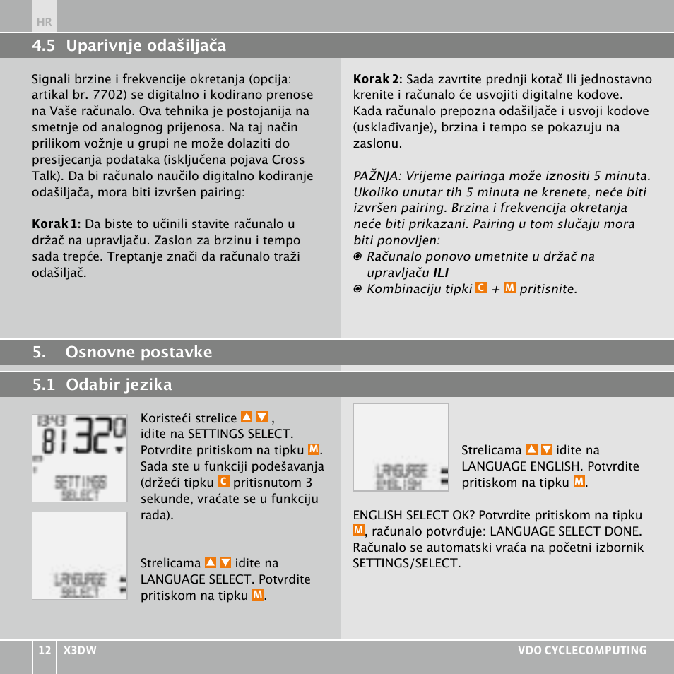 VDO WL X3 DW User Manual | Page 280 / 364