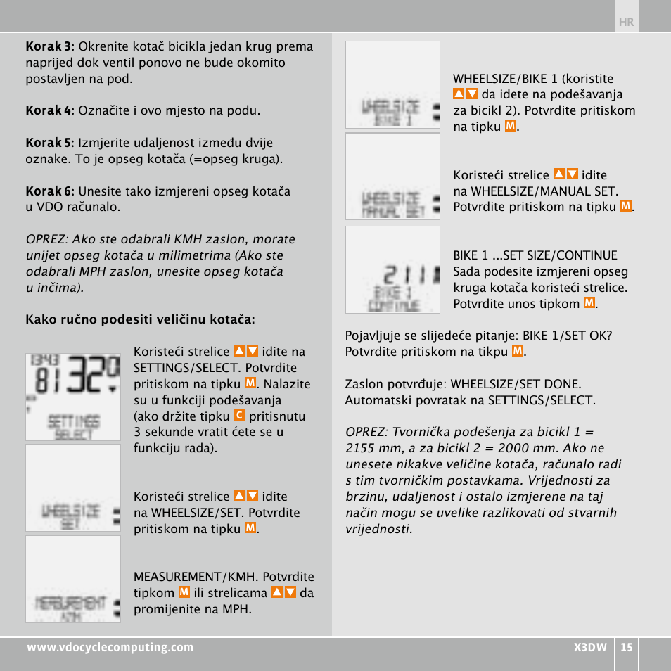 VDO WL X3 DW User Manual | Page 283 / 364