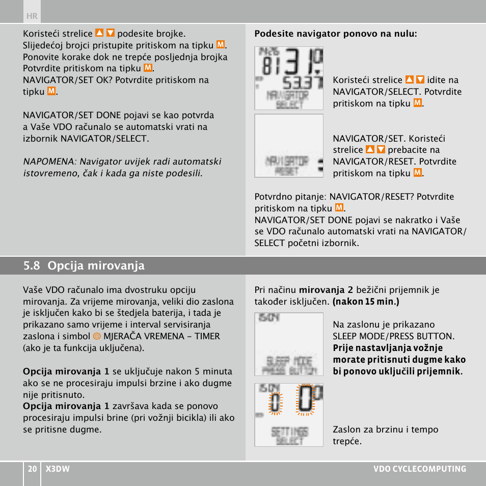 VDO WL X3 DW User Manual | Page 288 / 364